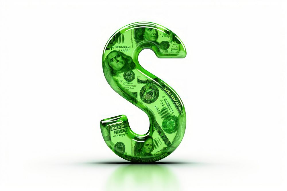 Dollar Sign number white background investment.