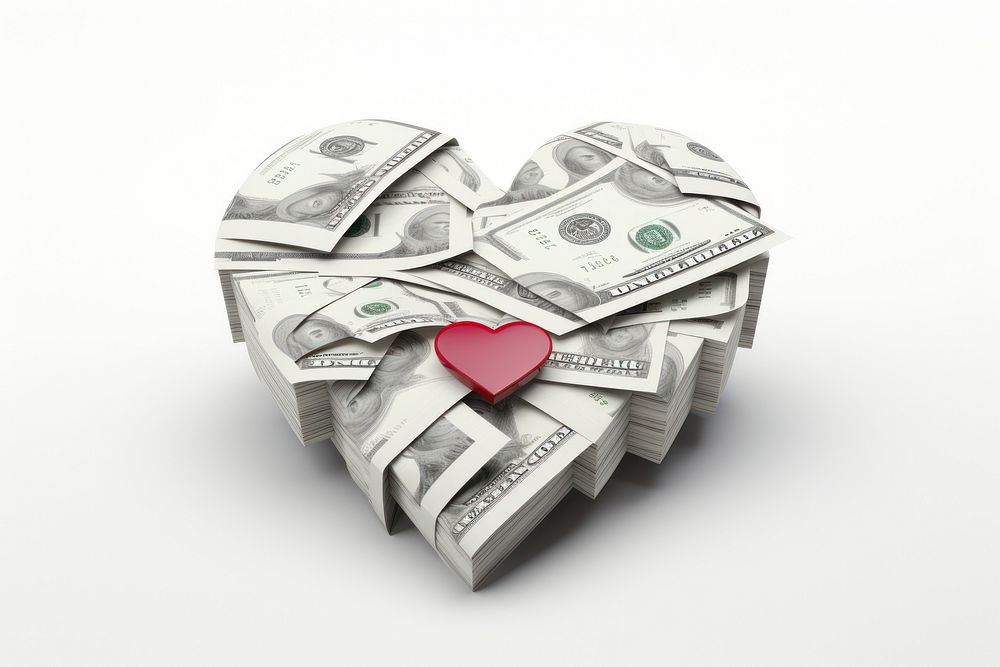 Money money dollar heart.