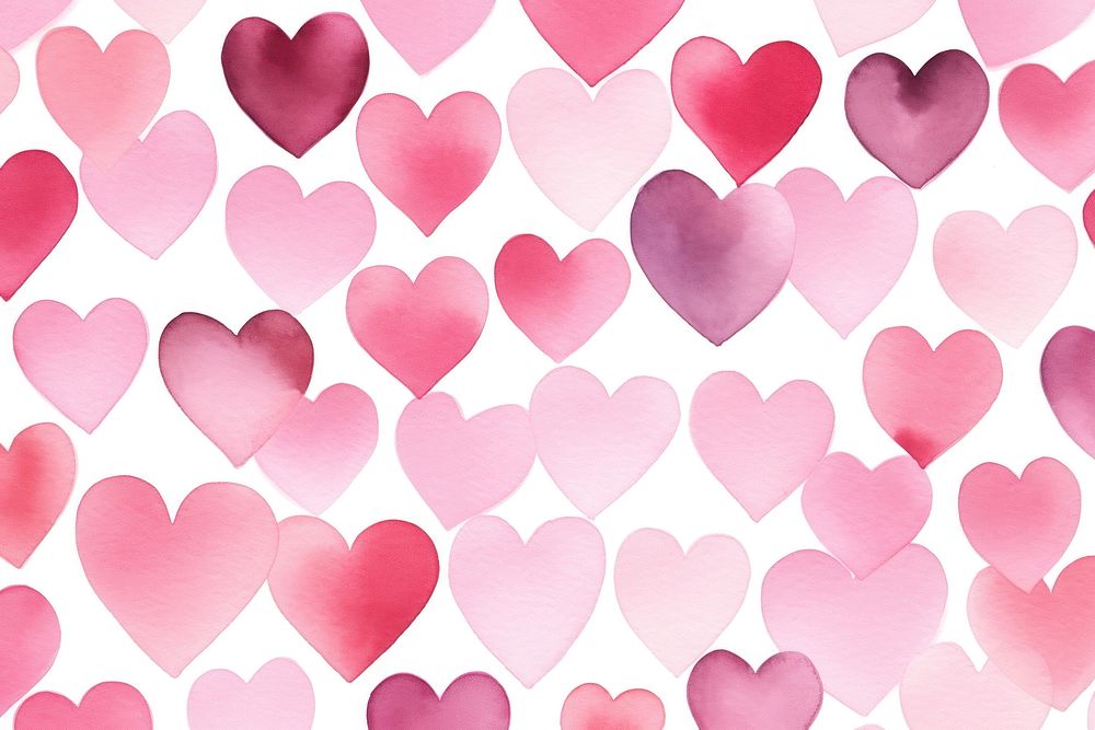  Pink heart pattern backgrounds repetition creativity. 