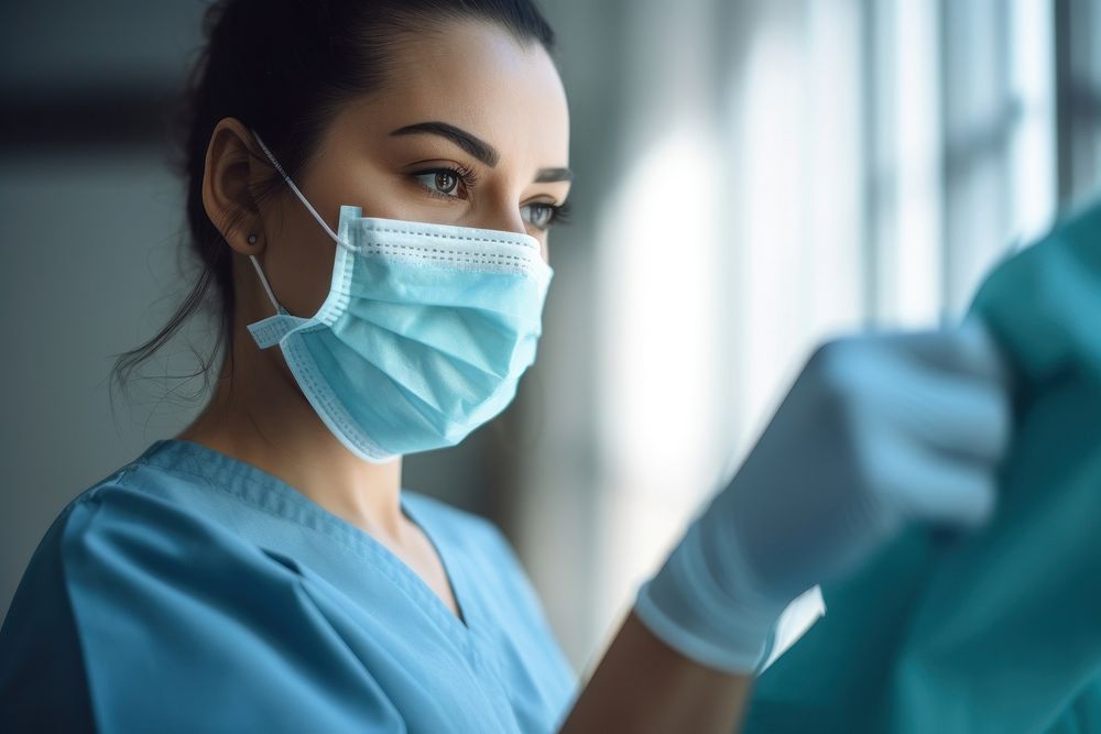 Female nurse hospital surgeon doctor. AI generated Image by rawpixel.