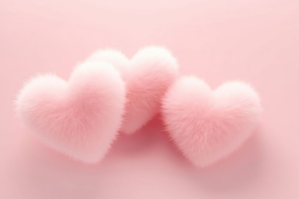  Fluffy hearts softness animal mammal. AI generated Image by rawpixel.