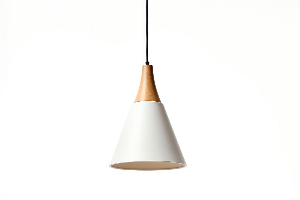 Modern hanging lamp lampshade white background electricity. AI generated Image by rawpixel.