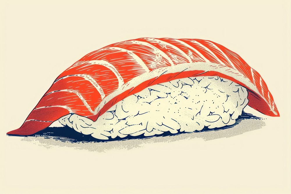 Salmon sushi salmon rice food.