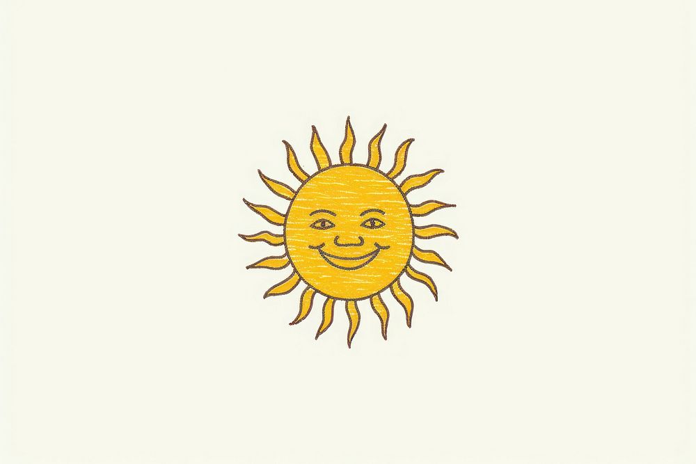 A sun laughing icon shape logo creativity.
