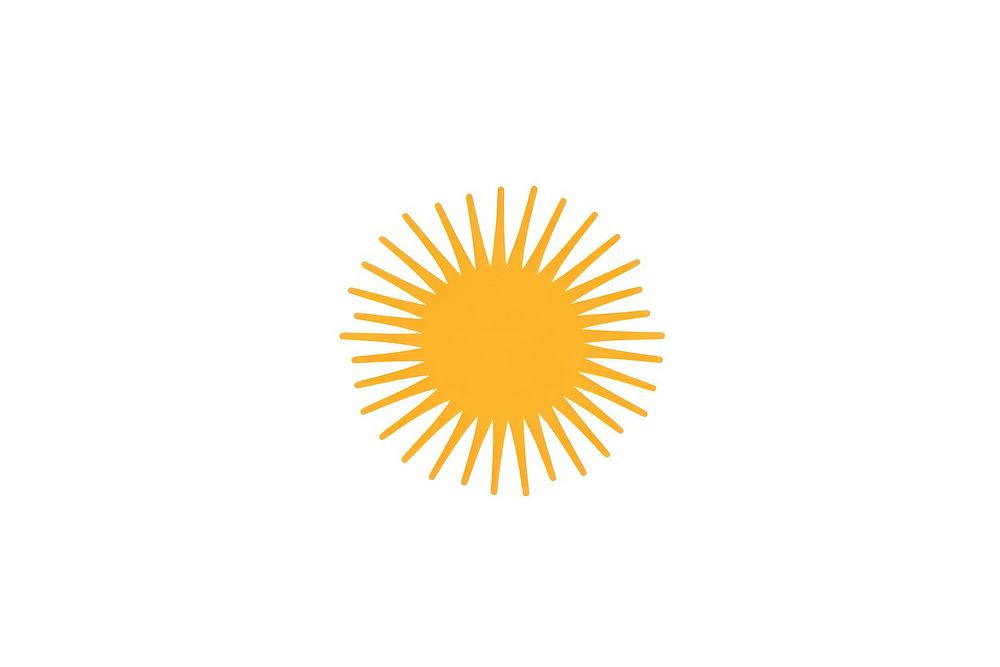 Sun icon shape logo asteraceae.