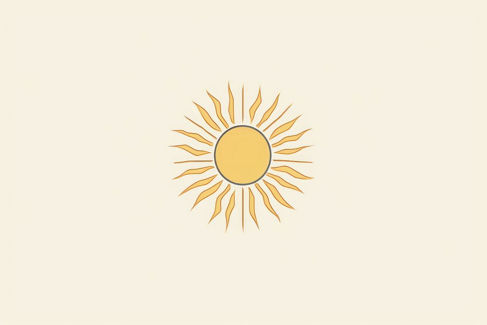 Sun icon outdoors shape logo.