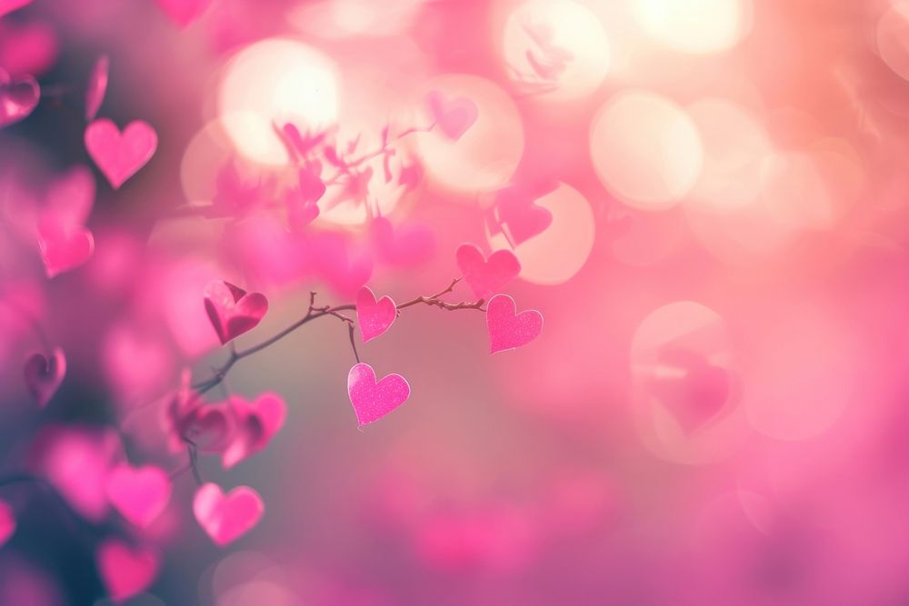 Hearts backgrounds blossom flower.