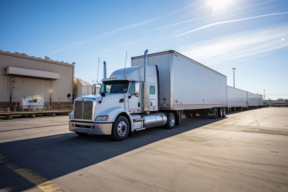 Truck warehouse vehicle transportation.