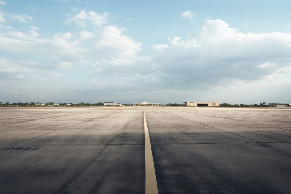 Airport airstrip airfield asphalt.