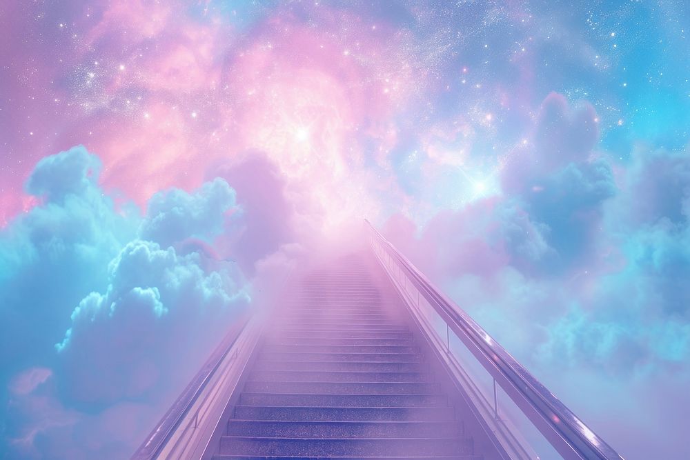Heavenly Sky sky architecture staircase.