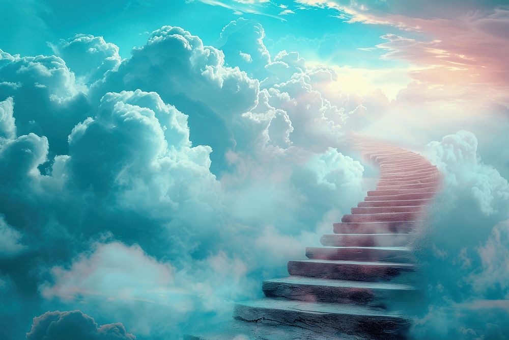 Heavenly Sky sky staircase outdoors.