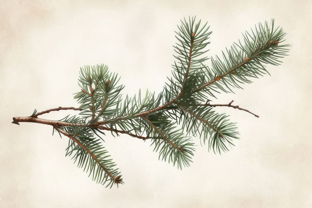Pine branch plant tree fir.