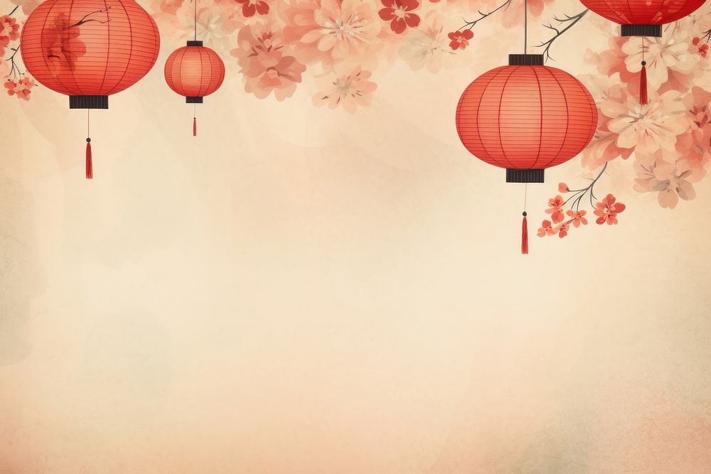 Chinese art style lantern backgrounds pattern red.