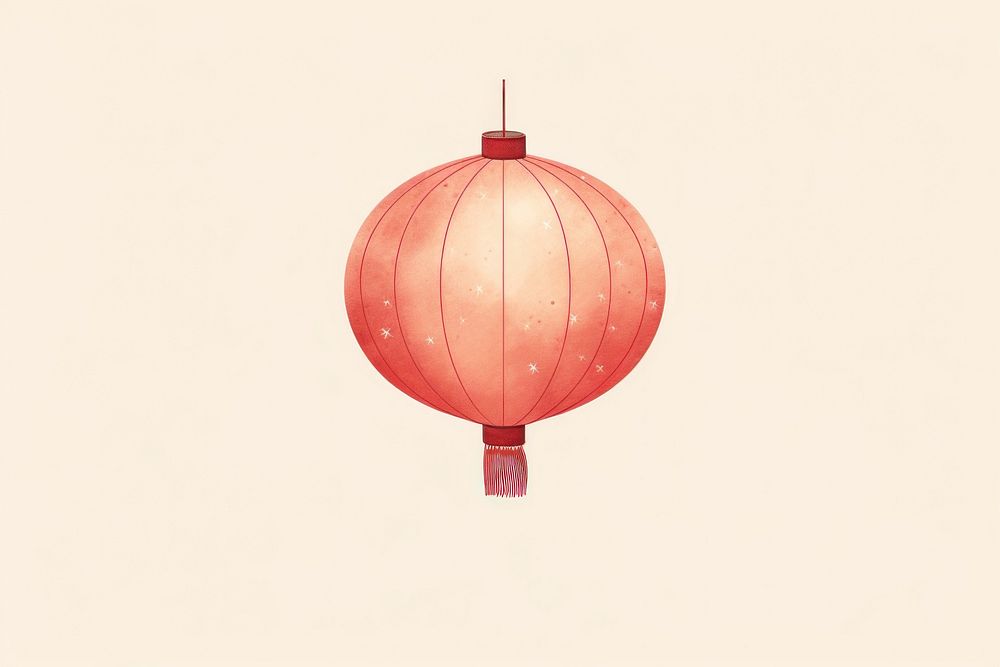 Chinese art style lantern balloon red transportation.