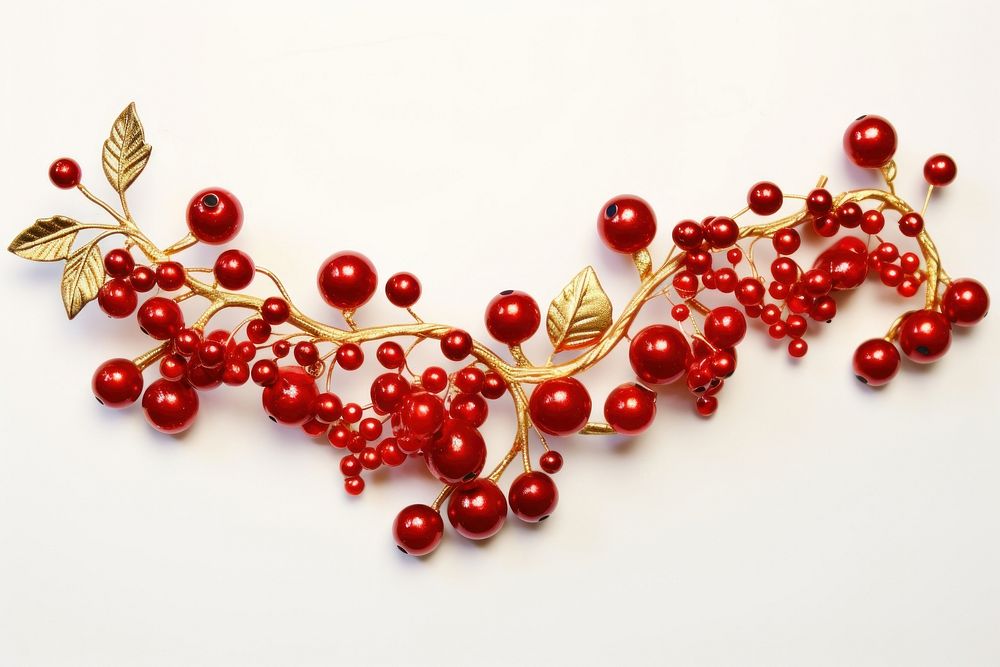 Christmas cranberry necklace jewelry.