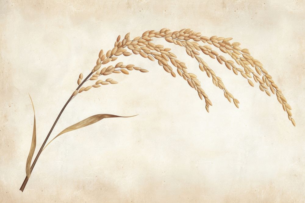 Rice branch plant wheat agriculture.