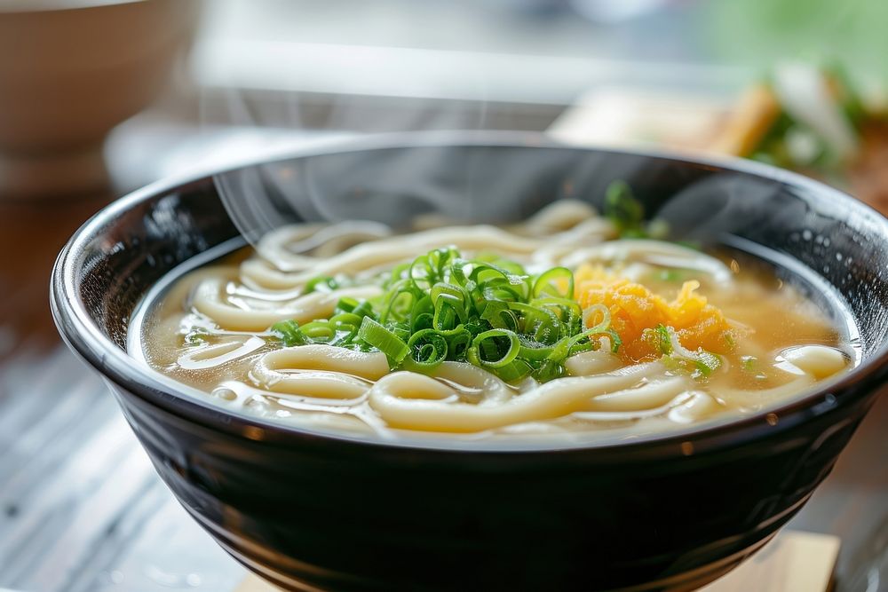 Udon Soup soup food table.