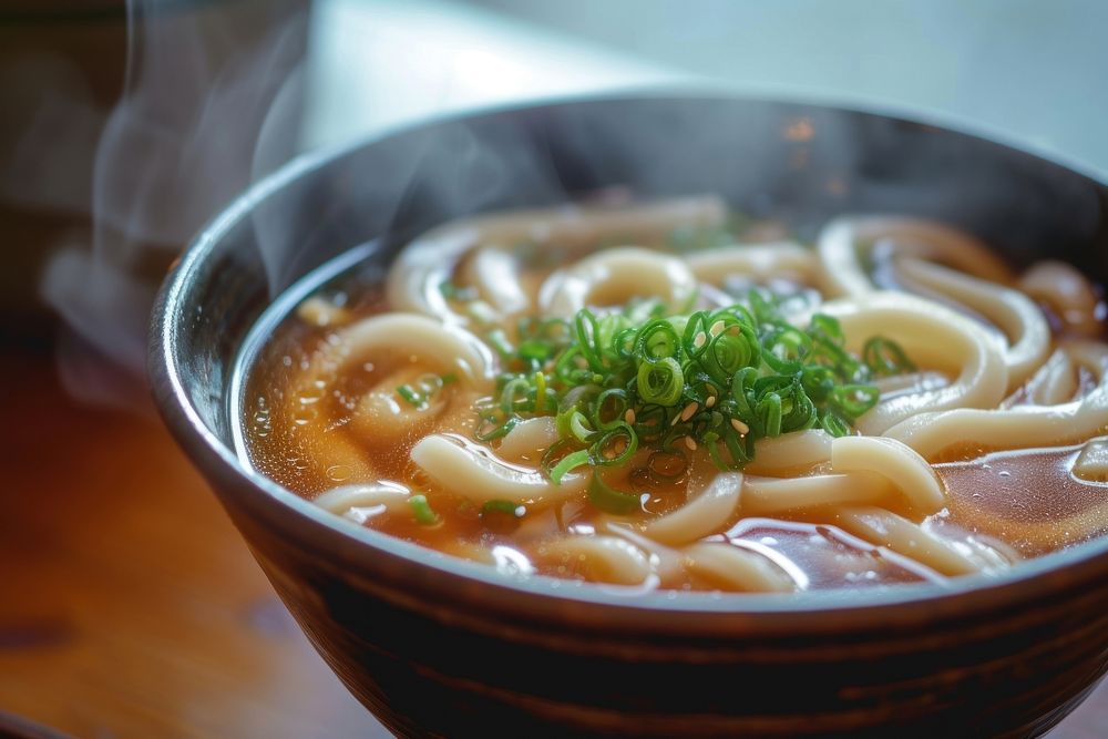 Udon Soup soup food table.