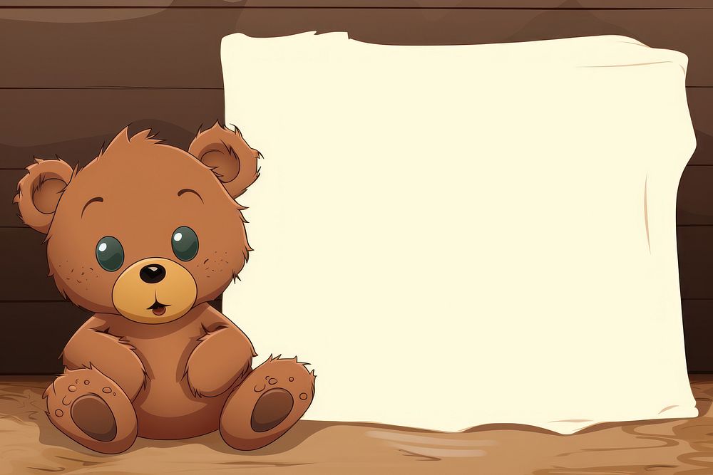 Teddy bear cartoon cute representation.