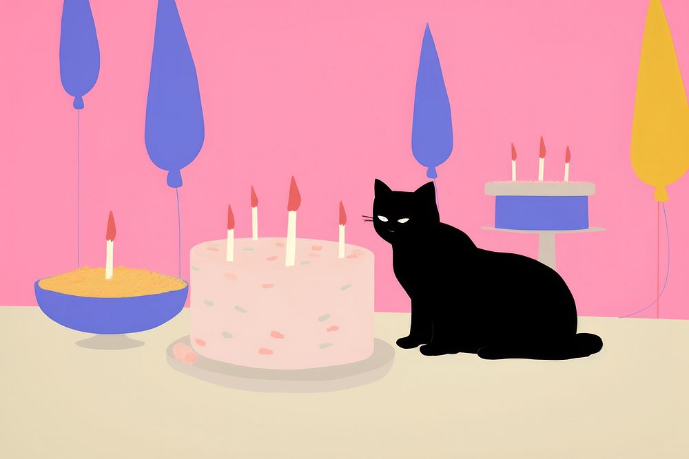 Birthday party have birthday cake dessert animal mammal.