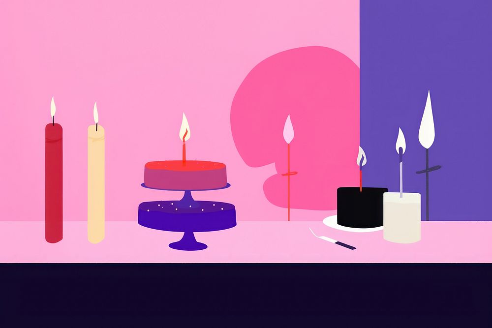 Birthday party have birthday cake candle spirituality illuminated.