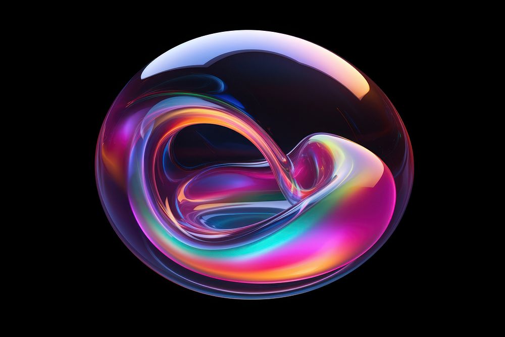 Glass liquid round blob sphere bubble shape.