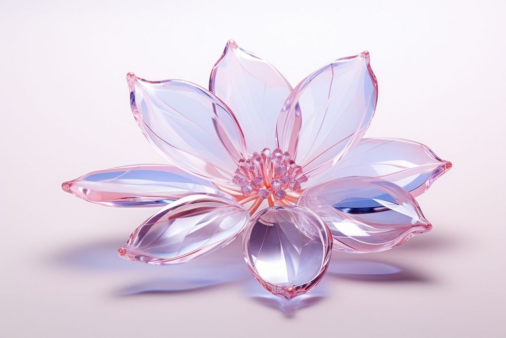 Magnolia gemstone jewelry flower.