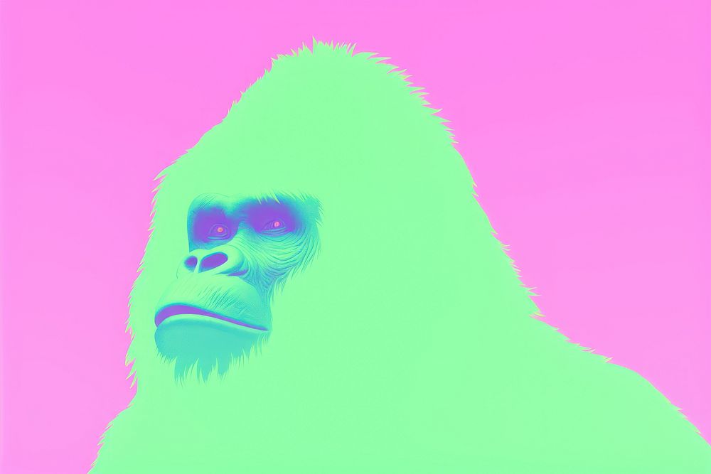 Gorilla ape creativity wildlife.