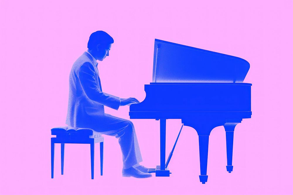 A man playing piano keyboard musician pianist.