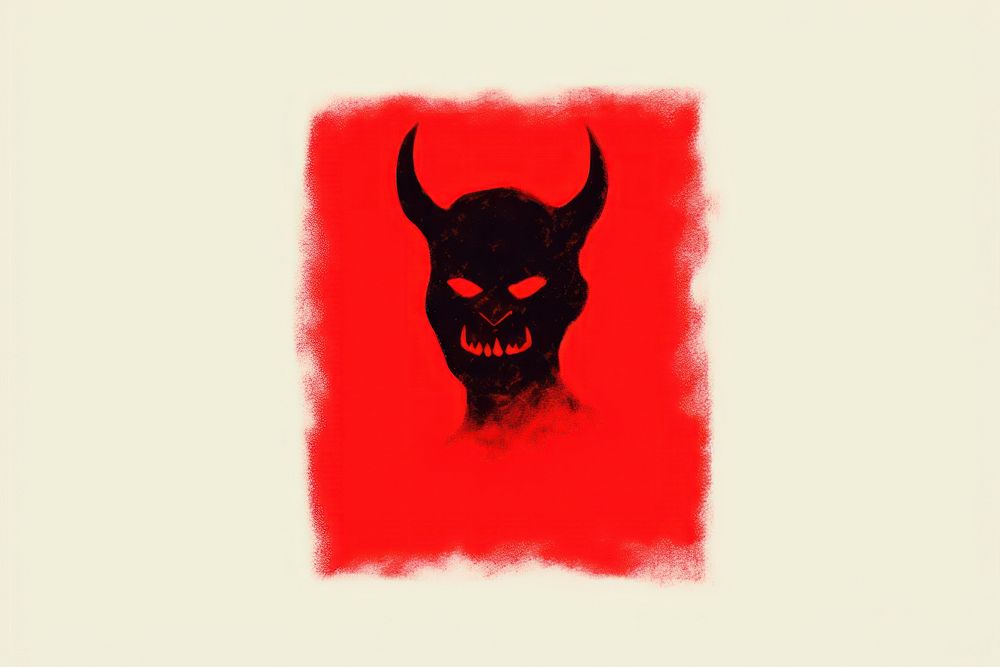 Devil mammal red representation.