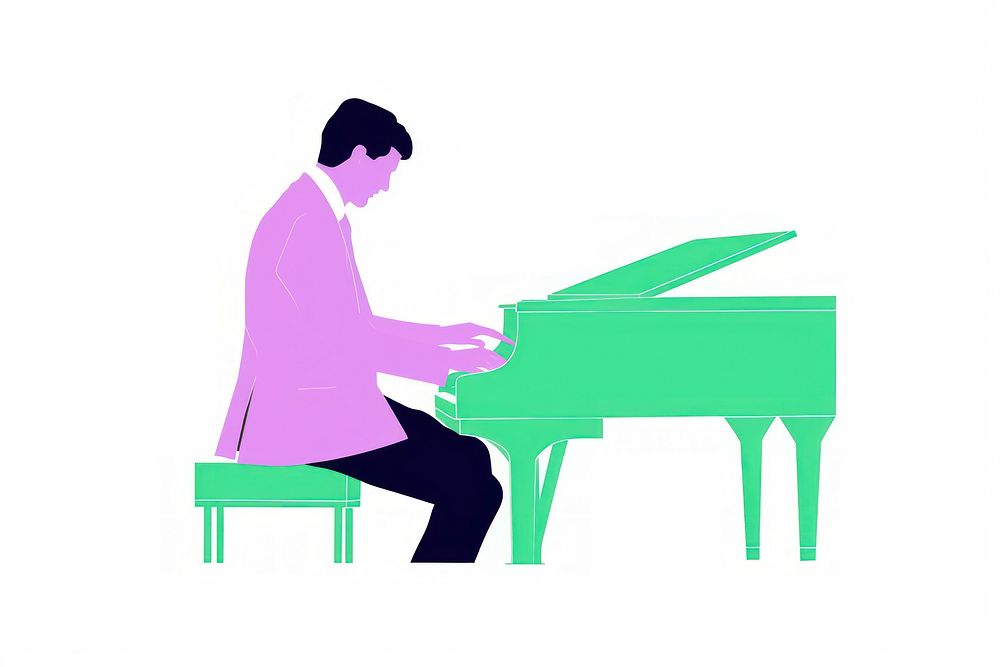 A man playing piano keyboard musician pianist.