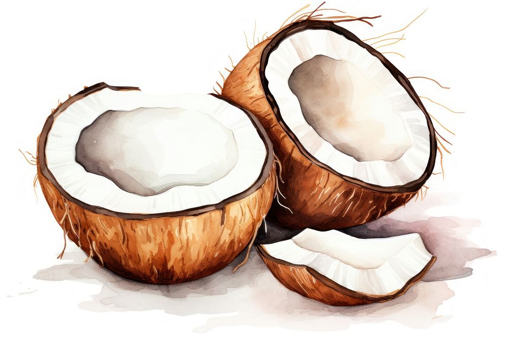 Coconut food freshness eggshell.