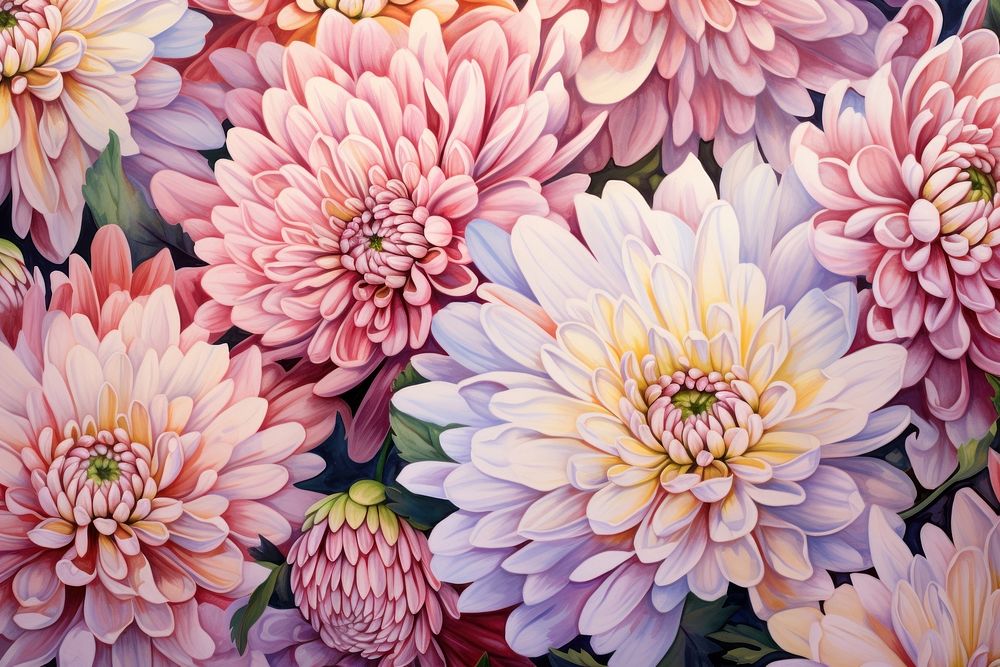 Chrysanthemum watercolor background backgrounds chrysanths flower.
