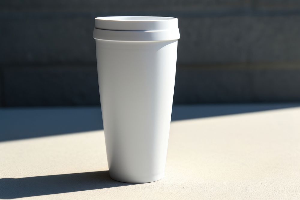 Blank white travel mug locking Premium Photo rawpixel