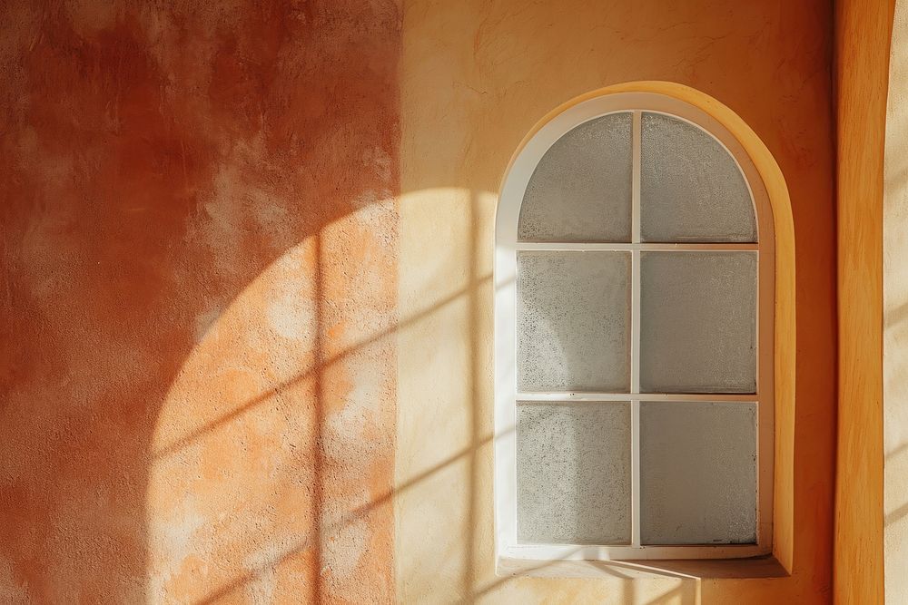 Arch window shadow wall architecture.