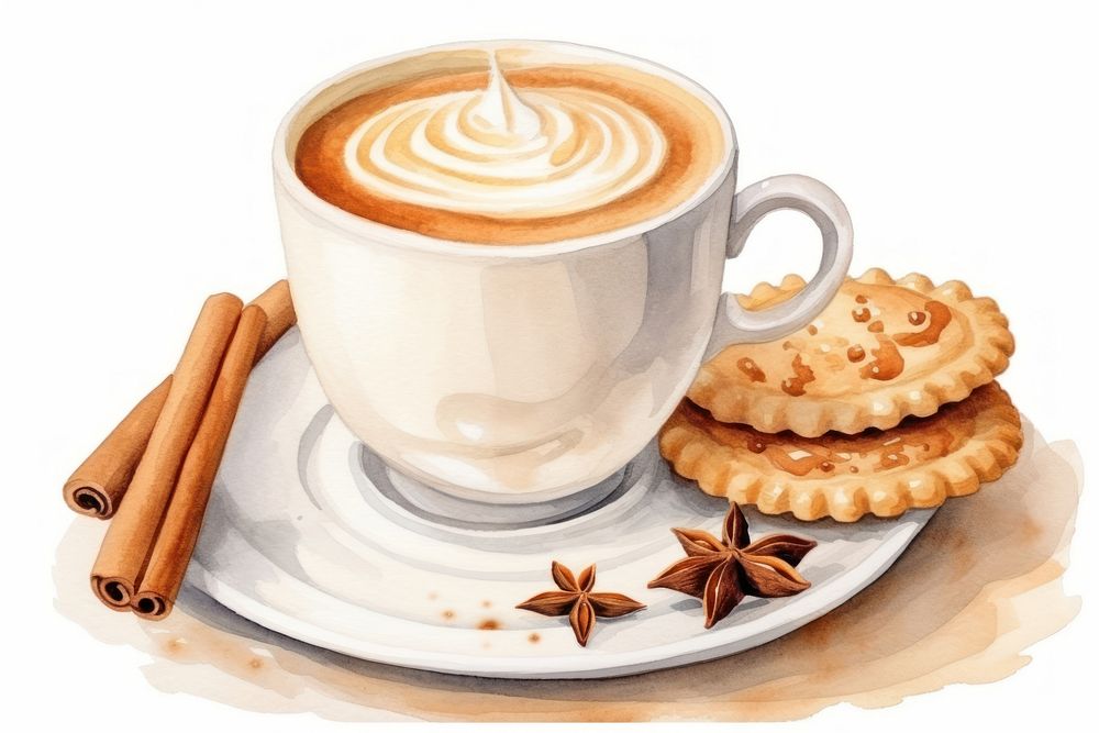 Cappucino coffee cup cookie.