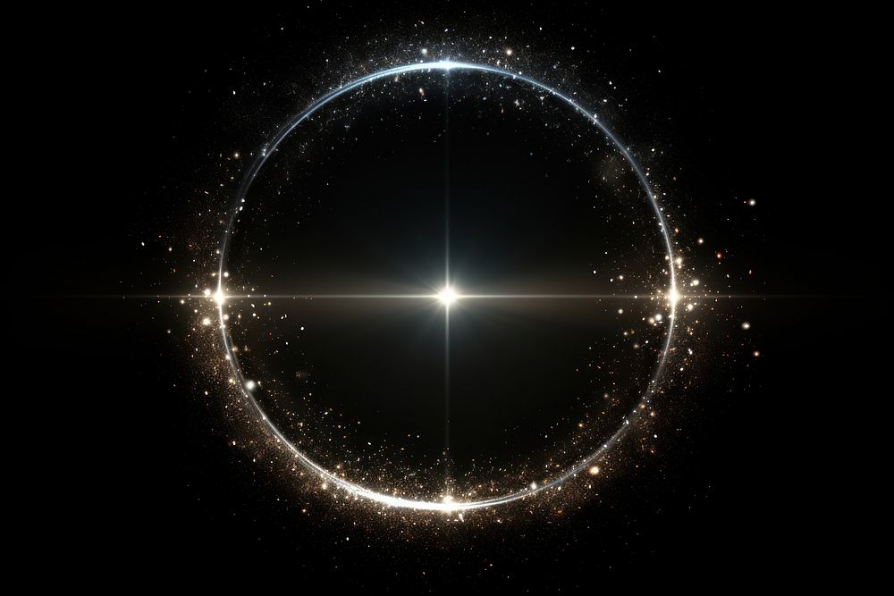 Circle astronomy universe light.