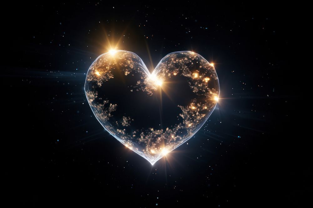 Heart flare effect astronomy outdoors nature.