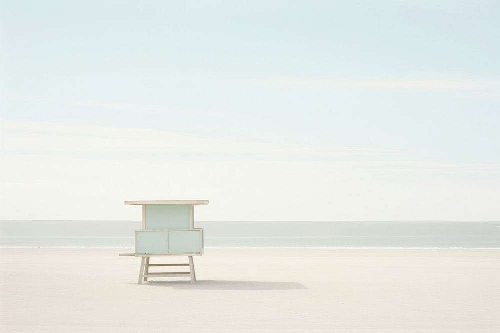 Beach landscape architecture furniture outdoors. AI generated Image by rawpixel.