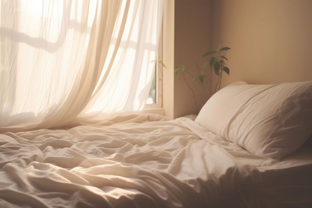 Bedroom furniture blanket pillow.