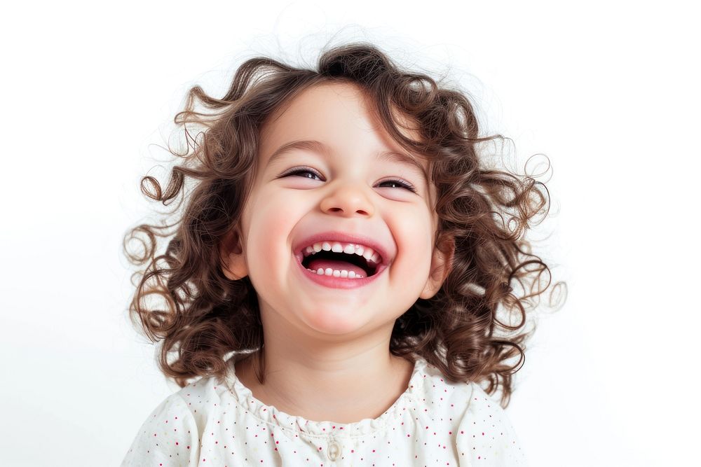 Child laughing portrait smile.