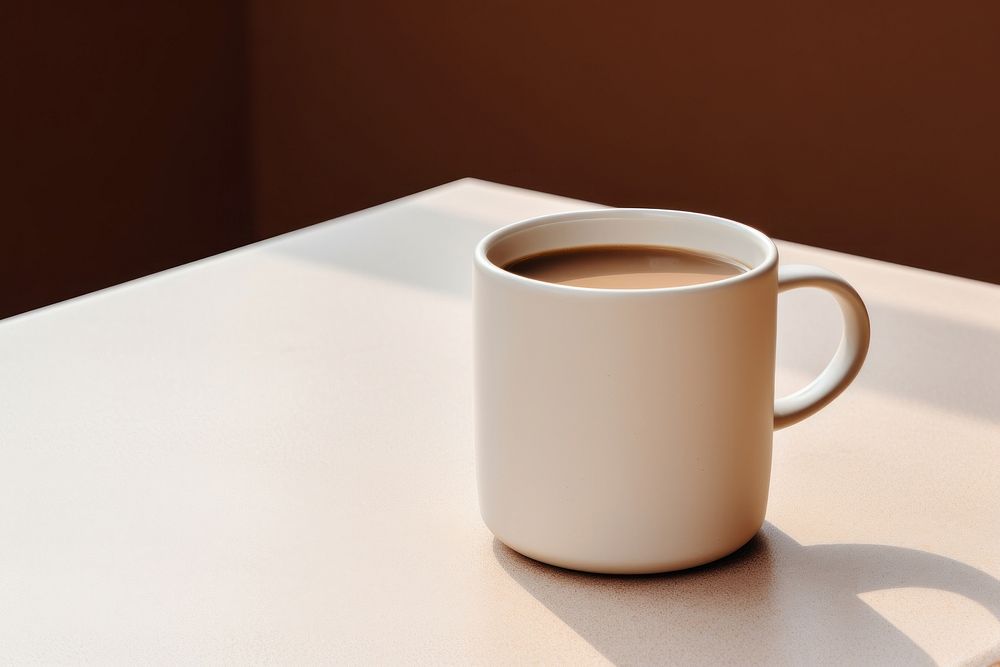 Coffee mug drink table cup.