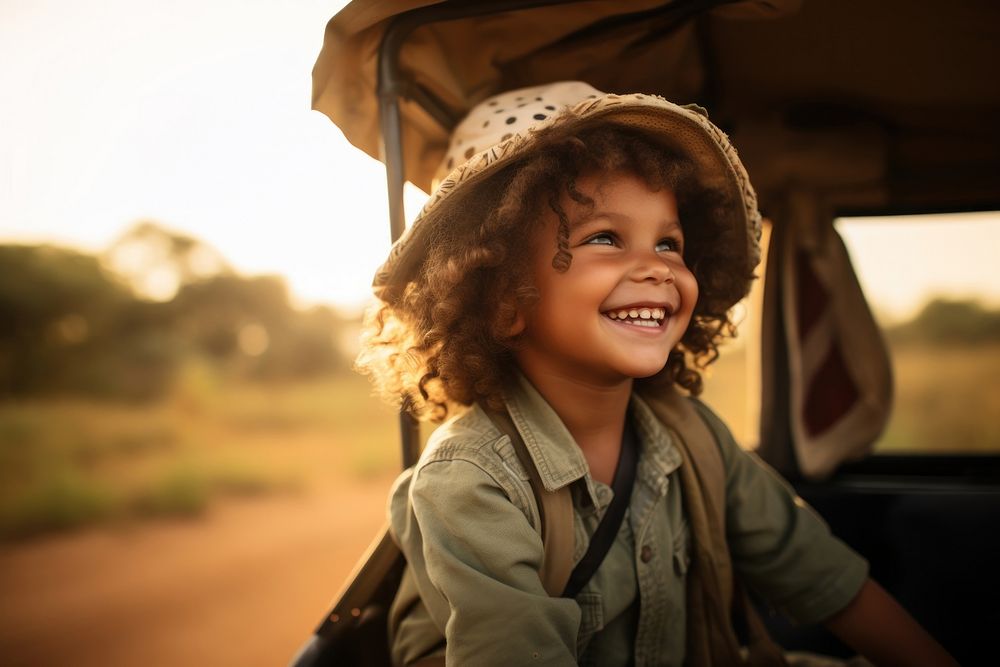 Smile laughing outdoors portrait.