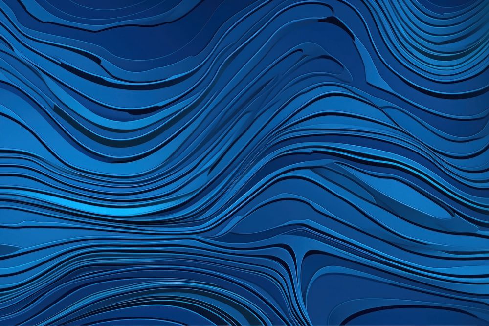 Abstract blue color water wave backgrounds pattern textured.