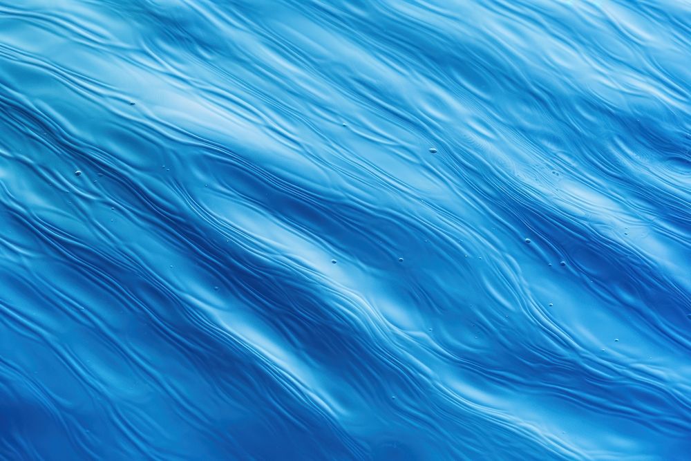 Abstract blue color water wave backgrounds outdoors pattern.