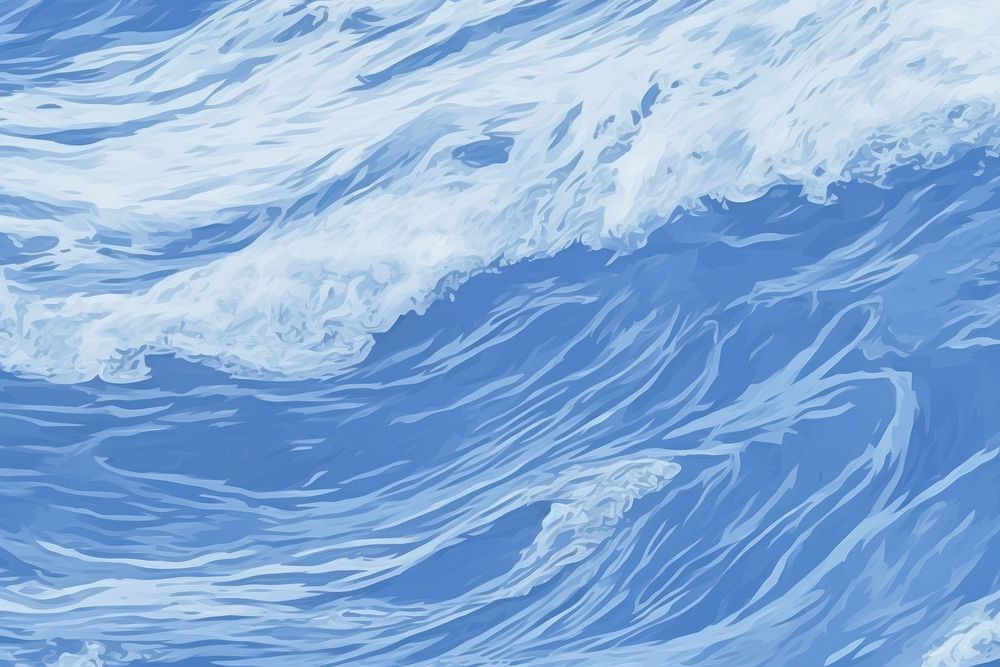 Abstract blue color water wave backgrounds outdoors pattern.