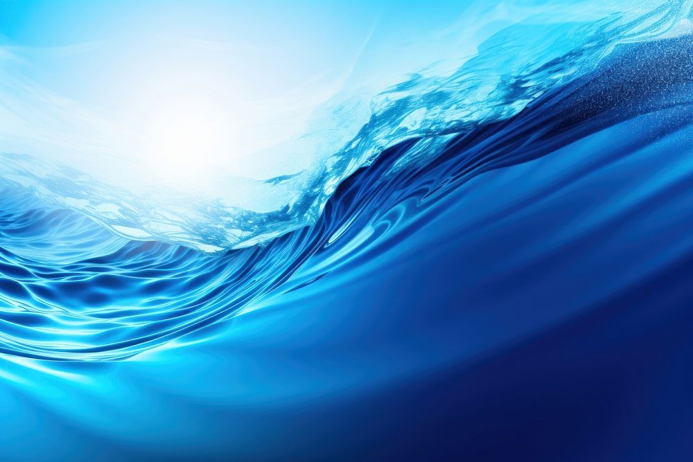 Abstract blue color water wave backgrounds outdoors nature.