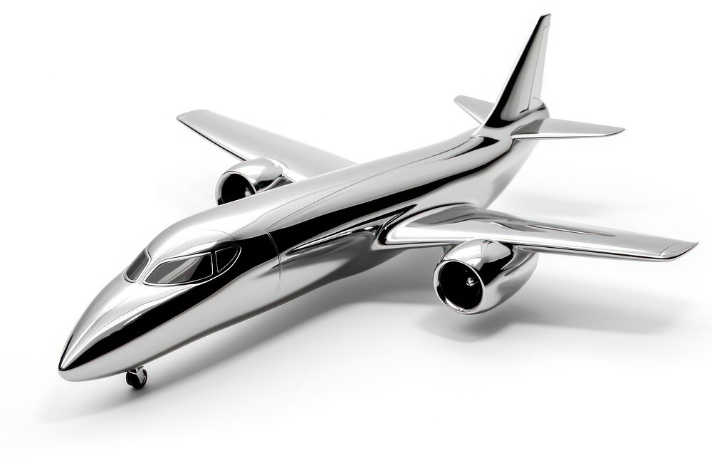 SD plane Chrome material airplane aircraft airliner.