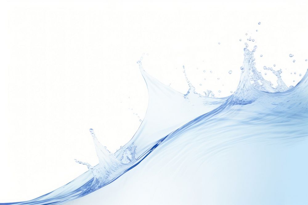 Blue water splashes backgrounds falling bubble.