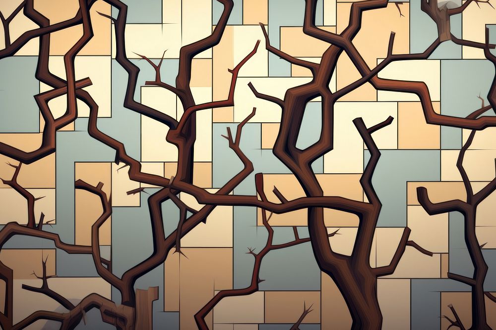 Branch cubism wallpaper architecture pattern human.